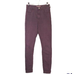 BullHead women purple jean denim pants Stretch size 5